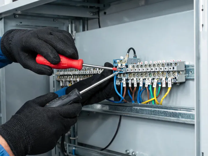 Electrical control cabinet work